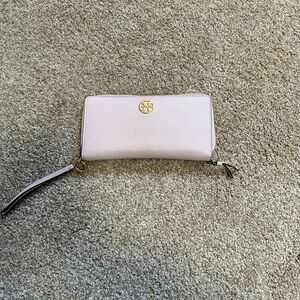 Tory Burch Pink Leather Wristlet/Wallet
